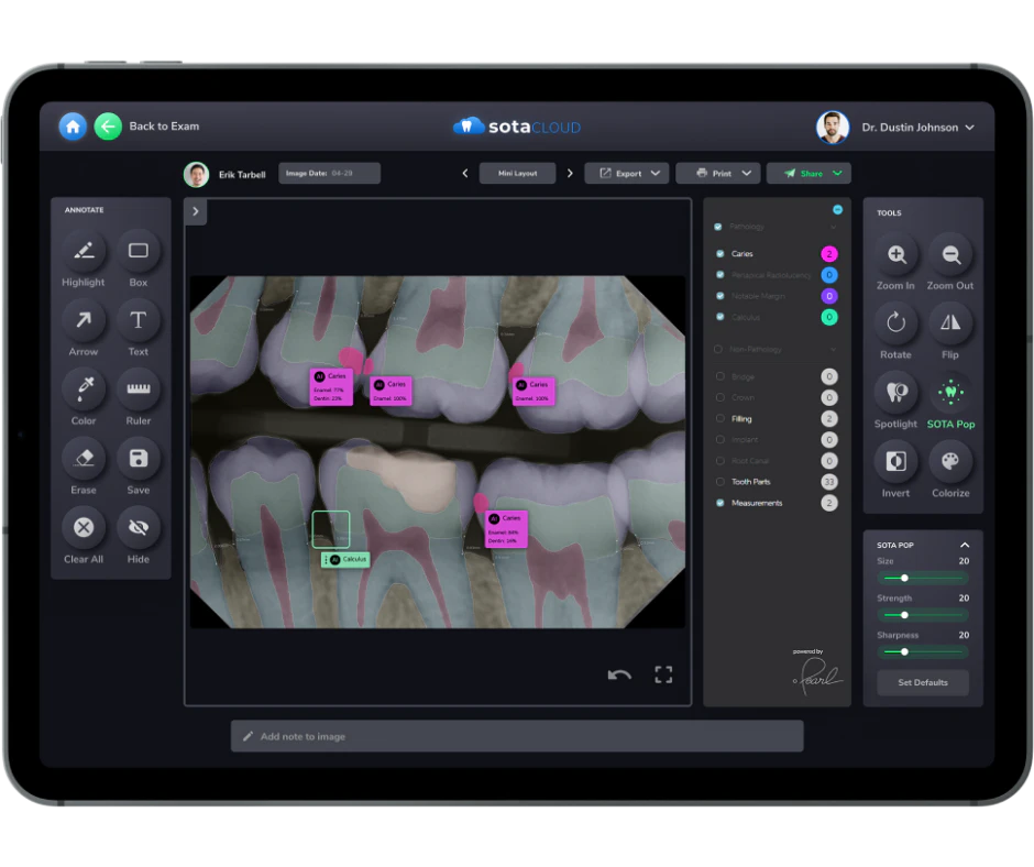 screenshot of SOTA Cloud